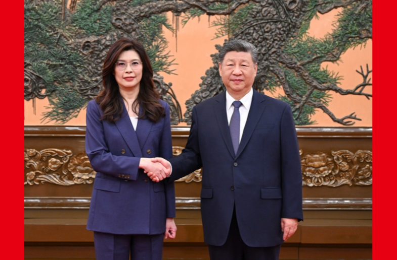 習近平總書記會見中國國民黨主席鄭麗文